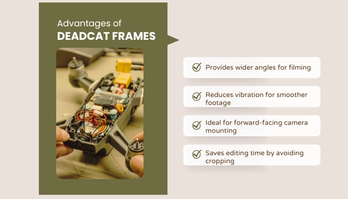 Drone deadcat frame for stable filming