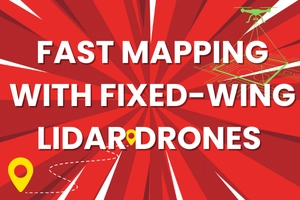 Efficient Large Area Mapping Using LiDAR Drones